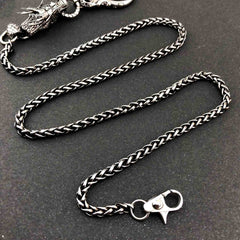 Badass Silver Dragon Mens Wallet Chain Jeans Chain Jean Chain Fashion Pants Chain For Men - imessengerbags