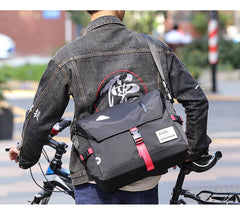 Trendy Nylon Cloth Mens Motorcycle Bag Postman Bag Messenger Bag Side Bag For Men