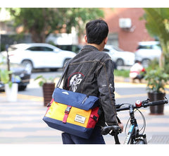 Trendy Nylon Cloth Mens Motorcycle Bag Postman Bag Messenger Bag Side Bag For Men