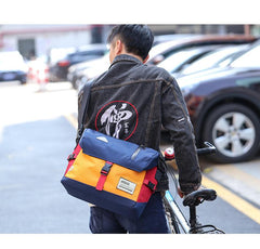 Trendy Nylon Cloth Mens Motorcycle Bag Postman Bag Messenger Bag Side Bag For Men - imessengerbags