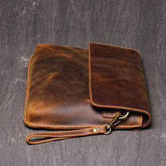 Vintage Black LEATHER MENS Ipad Courier Bag SIDE BAG Casual Brown MESSENGER BAG FOR MEN