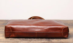 Vintage Mens Womens Leather Large Brown Tote Handbag Shoulder Tote Purse Tote Messenger Bag For Men - imessengerbags