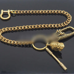 Cool Brass Chain Sun Wukong 18‘’ Key Chain Wallet Chain Pants Chain For Men - imessengerbags