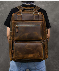 Vintage Brown Leather Mens 16