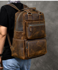 Vintage Brown Leather Mens 16
