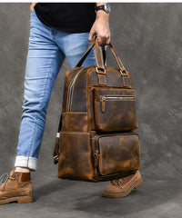 Vintage Brown Leather Mens 16