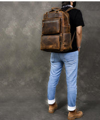 Vintage Brown Leather Mens 16