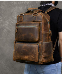 Vintage Brown Leather Mens 16