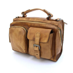 Vintage Brown Leather Mens Messenger Bag Handbag Shoulder Bag for men