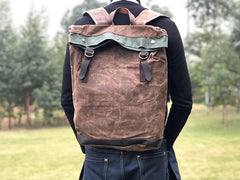 Vintage Canvas Backpack for men Travel Bag for men - imessengerbags