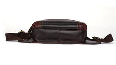 Vintage Coffee Brown LEATHER MENS FANNY PACK FOR MEN BUMBAG Vintage WAIST BAGS