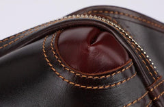 Vintage Coffee Brown LEATHER MENS FANNY PACK FOR MEN BUMBAG Vintage WAIST BAGS