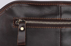 Vintage Coffee Brown LEATHER MENS FANNY PACK FOR MEN BUMBAG Vintage WAIST BAGS