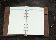 Vintage Handmade Leather Journal Notepad Brown Notebook For Men - imessengerbags