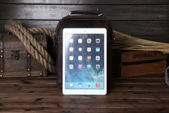 Vintage Leather Small Handbag Messenger Bag Shoulder Bag For Men - imessengerbags