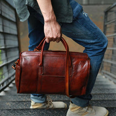 Vintage Leather Cool Mens Handbag Shoulder Bag Travel Bag for men - imessengerbags
