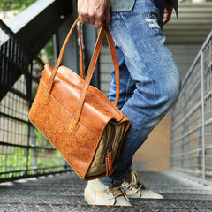 Vintage Leather Cool Mens Handbag Shoulder Bag for men