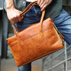 Vintage Leather Cool Mens Handbag Shoulder Bag for men