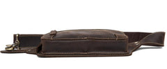 Vintage Leather Fanny Pack Mens Waist Bag Hip Pack Belt Bag Bumbag for Men - imessengerbags