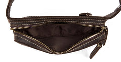 Vintage Leather Fanny Pack Mens Waist Bag Hip Pack Belt Bag Bumbag for Men - imessengerbags