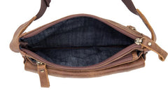 Vintage Leather Fanny Pack Mens Waist Bag Hip Pack Belt Bag Bumbag for Men - imessengerbags