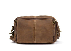 Vintage Leather Fanny Pack Mens Waist Bag Hip Pack Belt Bag Bumbag for Men - imessengerbags