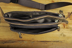 Vintage Leather Fanny Pack Mens Waist Bag Hip Pack Belt Bag for Men