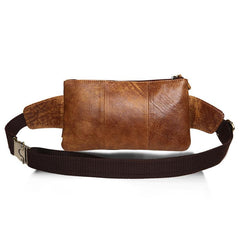 Vintage Leather Fanny Pack Mens Waist Bag Hip Pack Belt Bag for Men - imessengerbags