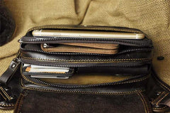 Vintage Leather Fanny Pack Mens Waist Bag Hip Pack Belt Bag for Men - imessengerbags