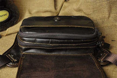 Vintage Leather Fanny Pack Mens Waist Bag Hip Pack Belt Bag for Men - imessengerbags