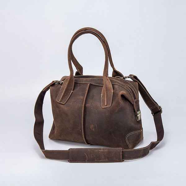 Vintage Leather Handbag for men Travel Bag Shoulder Bag for men