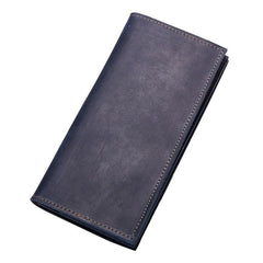 Cool Coffee Mens Leather Long Wallets Bifold Long Wallet for Men - imessengerbags