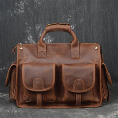 Vintage Leather Mens Large Travel Bag Weekender Cool Business Bag For Men - imessengerbags