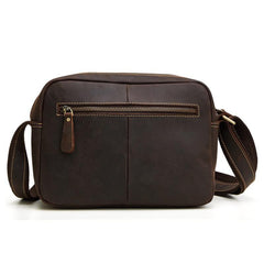 Vintage Cool Leather Mens Messenger Bags Shoulder Bag Cool CrossBody Bags For Men - imessengerbags