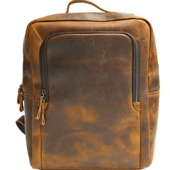 Vintage Leather Mens Backpacks Travel Backpack Laptop Backpack for men - imessengerbags