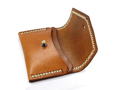 Vintage Leather Mens Card Wallet Change Wallet Coin Wallet Front Pocket Wallet for Men