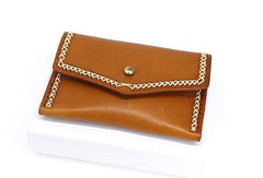 Vintage Leather Mens Card Wallet Change Wallet Coin Wallet Front Pocket Wallet for Men