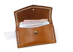 Vintage Leather Mens Card Wallet Change Wallet Coin Wallet Front Pocket Wallet for Men
