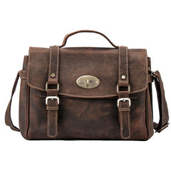 Vintage Leather Mens Handbag Briefcase Messenger Bag for men - imessengerbags