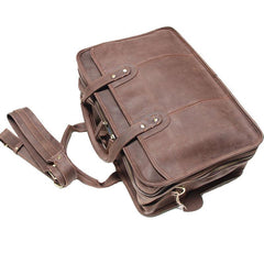 Vintage Leather Mens Large Travel Bags Handbags Shoulder Bags for men