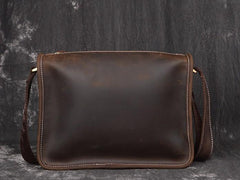 Vintage Leather Mens Messenger Bag Shoulder Bag For Men