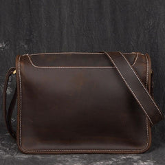 Vintage Leather Mens Messenger Bag Shoulder Bag For Men