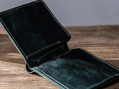 Vintage Leather Mens Small Wallet Bifold Wallet for Men - imessengerbags