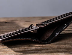 Vintage Leather Mens Small Wallet Bifold Wallet for Men - imessengerbags