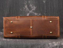 Vintage Cool Leather Mens Weekender Bag Travel Bag Cool Duffle Bag for Men - imessengerbags