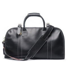 Vintage Cool Leather Mens Weekender Bag Travel Bag Cool Duffle Bag for Men - imessengerbags