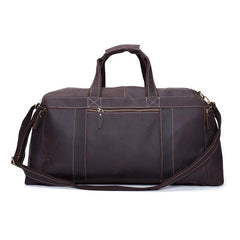 Vintage Leather Mens Weekender Bag Travel Bags Cool Duffle Bag for Men