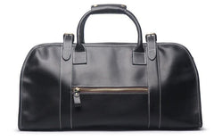 Vintage Cool Leather Mens Weekender Bag Travel Bag Cool Duffle Bag for Men - imessengerbags