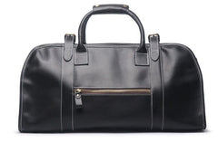 Vintage Cool Leather Mens Weekender Bag Travel Bag Cool Duffle Bag for Men