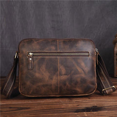 Vintage Leather Messenger Bag Shoulder Bag CrossBody Bag For Men - imessengerbags